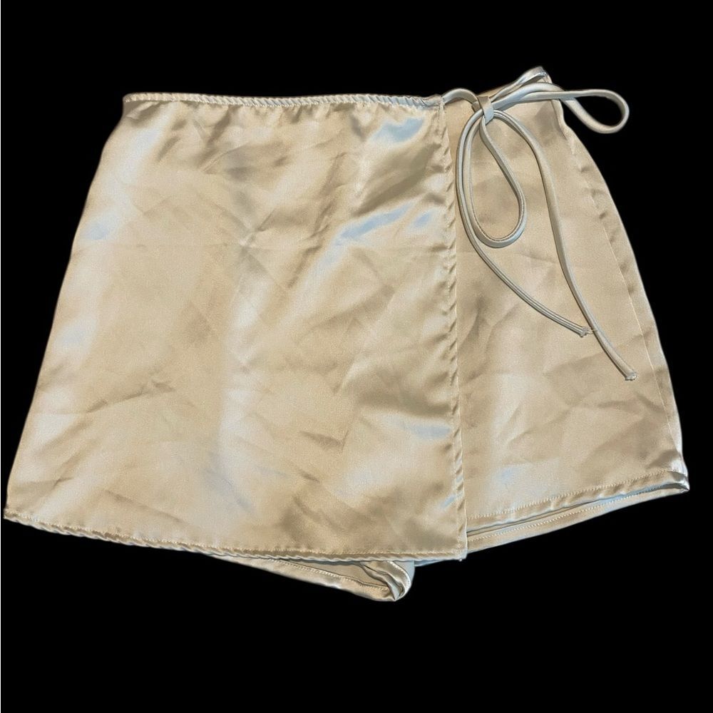 Altar'd State | Satin mini skirt / wrap around skort NWOT size S